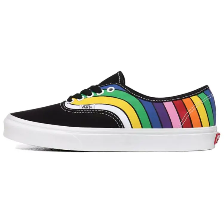 Vans Refract Comfortable Lightweight Low top Skateboard Shoes Unisex Rainbow