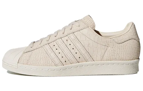 Adidas Originals SUPERSTAR Abrasion Resistant Low top Skateboard Shoes Women's Ecru