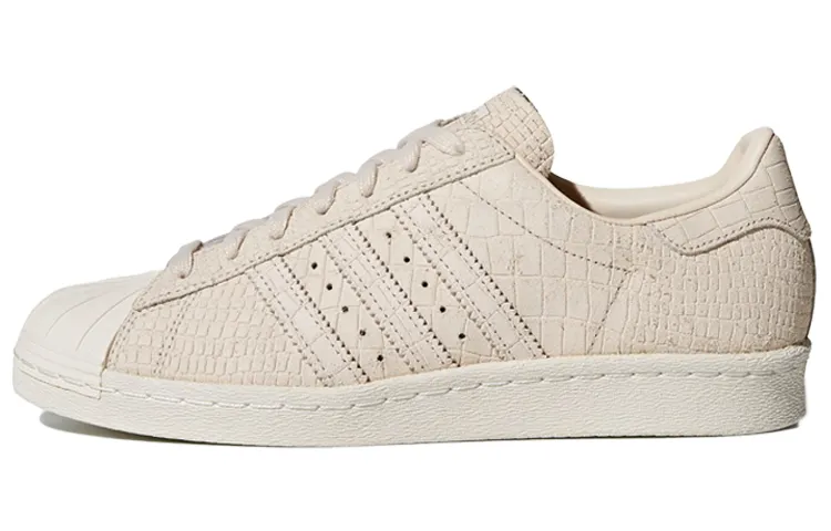 Adidas Originals SUPERSTAR Abrasion Resistant Low top Skateboard Shoes Women's Ecru