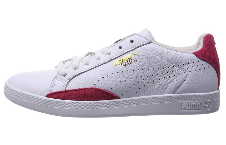 PUMA MATCH Skateboard Shoes Women's Low Top White/Red