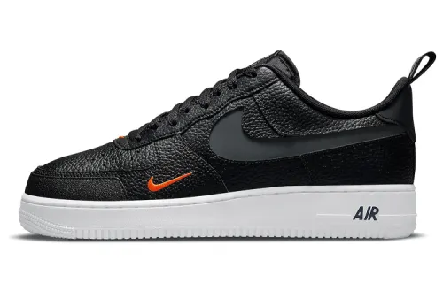 Nike Air Force 1 Low '07 LV8 Black Tumbled Leather