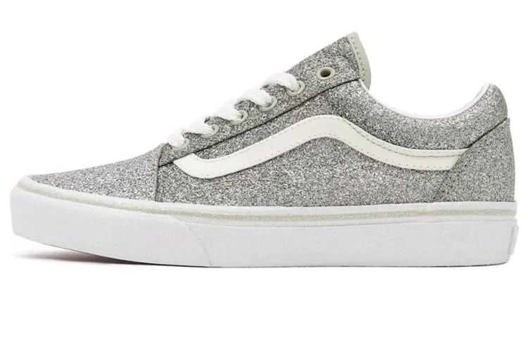 Vans Old Skool Low Top Sneakers Silver/Grey Women's