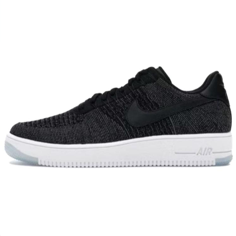 Nike Air Force 1 Flyknit Low Black White