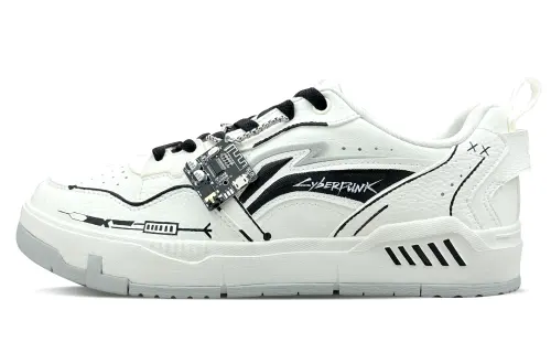 Li Ning Original Era Mecha Warrior Slip Resistant Cushioning Low top Skateboard Shoes Men's Ivory