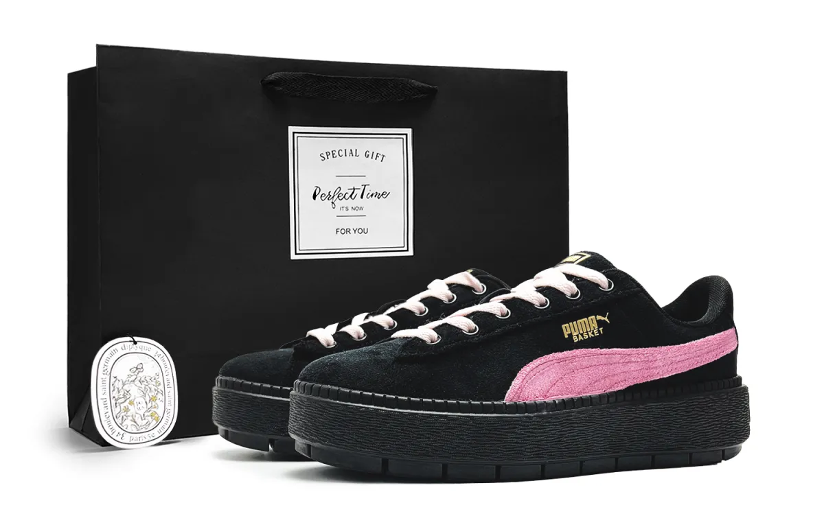 PUMA Platform Trace Outdoor Outfit Low top Skateboard Shoes Women's Pink
