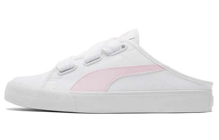 PUMA Bari Mule Ribbon Casual Skateboarding Shoes White Pink Women's