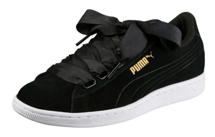 PUMA Vikky Ribbon Low top Skateboard Shoes Women's Black