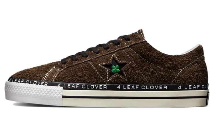 Кеды Converse Converse x Patta One Star Pro "4 Leaf Clover" (коричневые)