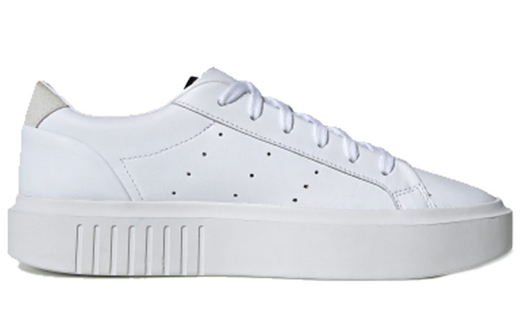 Женские кеды adidas Sleek Super (белый / серый) — фото 2
