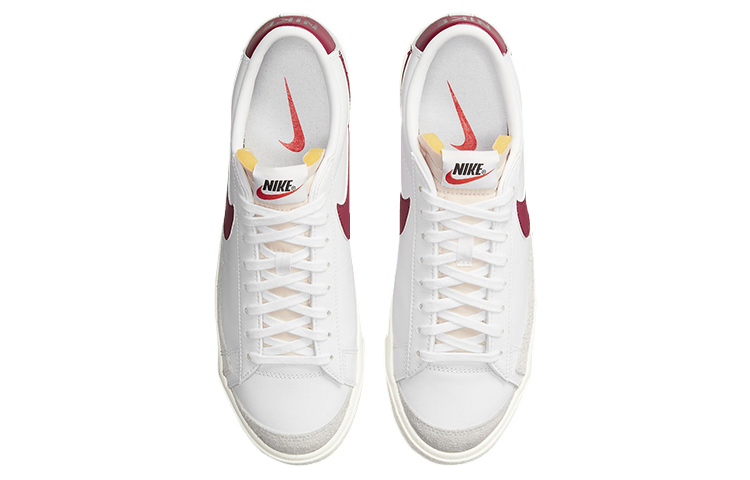 Мужские кеды Nike Blazer 77 Team "Red" (белый с красным) — Белый / красный — фото 4