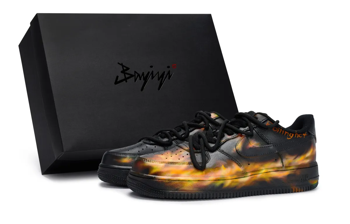 Nike Air Force 1 Slip Resistant Abrasion Resistant Slip Resistant Abrasion Resistant Low top Skateboard Shoes Unisex