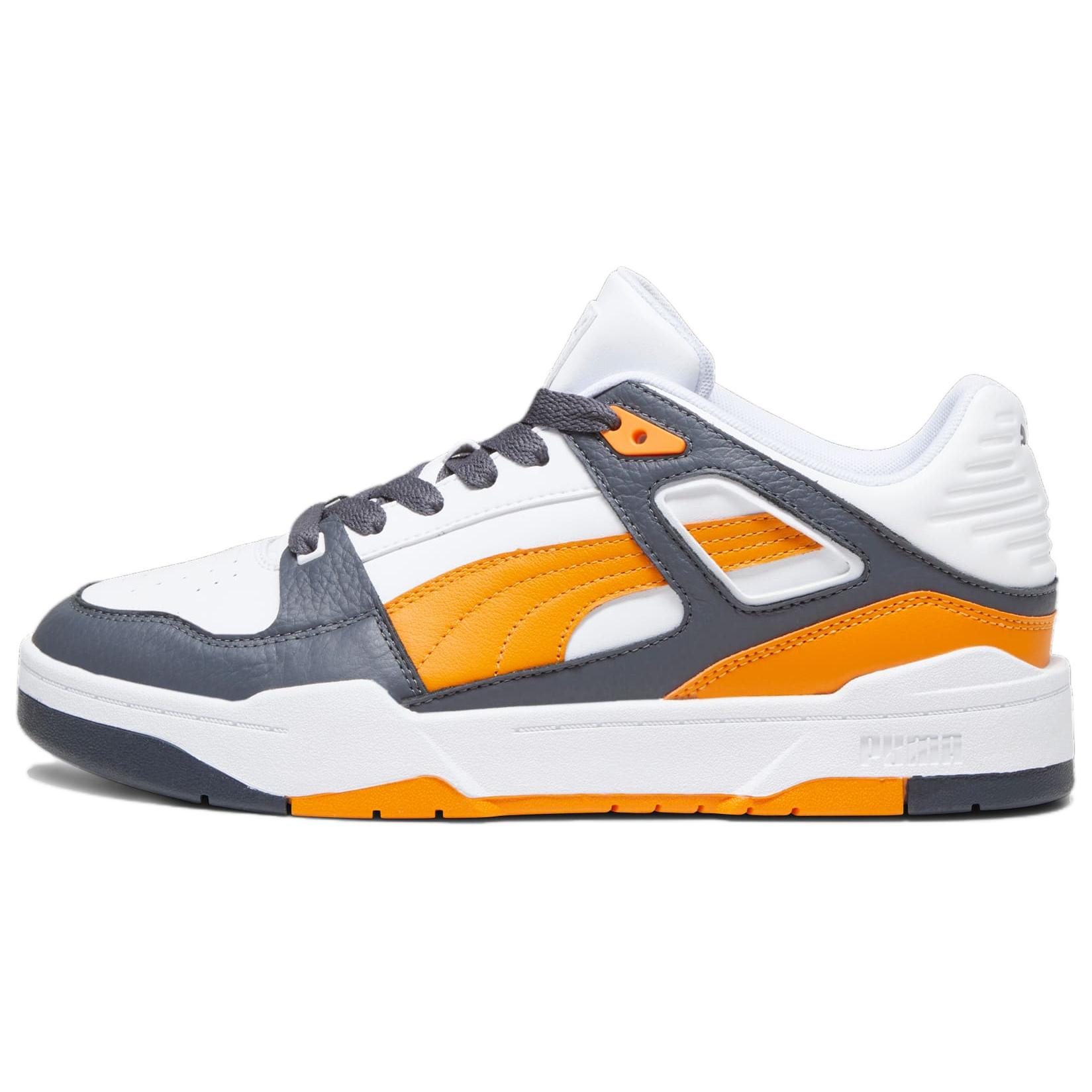 PUMA Slipstream Low top Skateboard Shoes Unisex White Black Orange