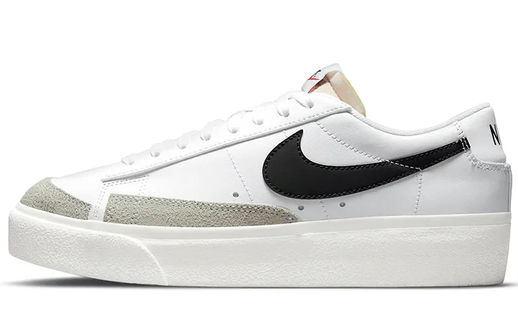 Nike Blazer Low Platform White Black Women's