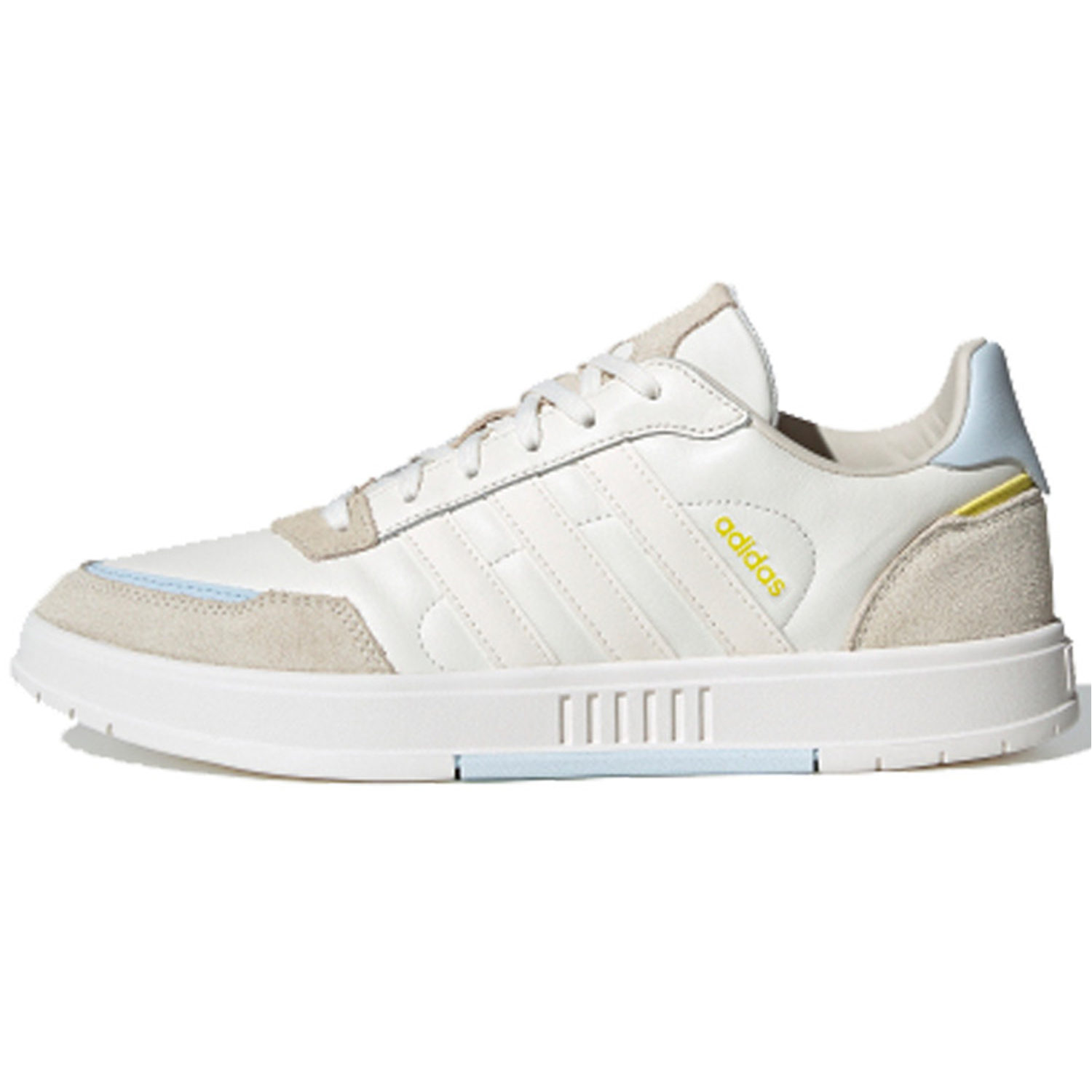 Мужские кеды adidas neo Courtmaster (бело-коричневые)