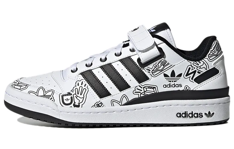 Adidas Forum 84 Low Bold Graphics White Black