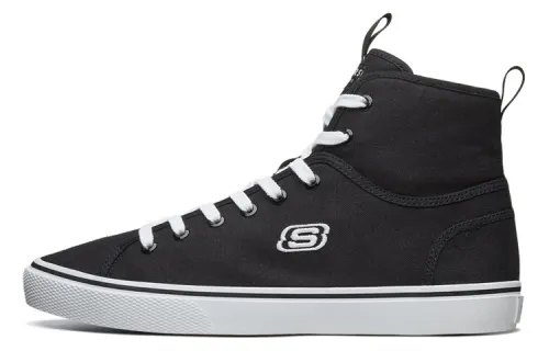 Skechers Lifestyle High top Skateboard Shoes Men's Black