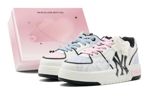 MLB Chunky Liner Romantic Gift, Blue Pink Mismatched, Love Gift, Butterfly, Sweet Style Aesthetic Low top