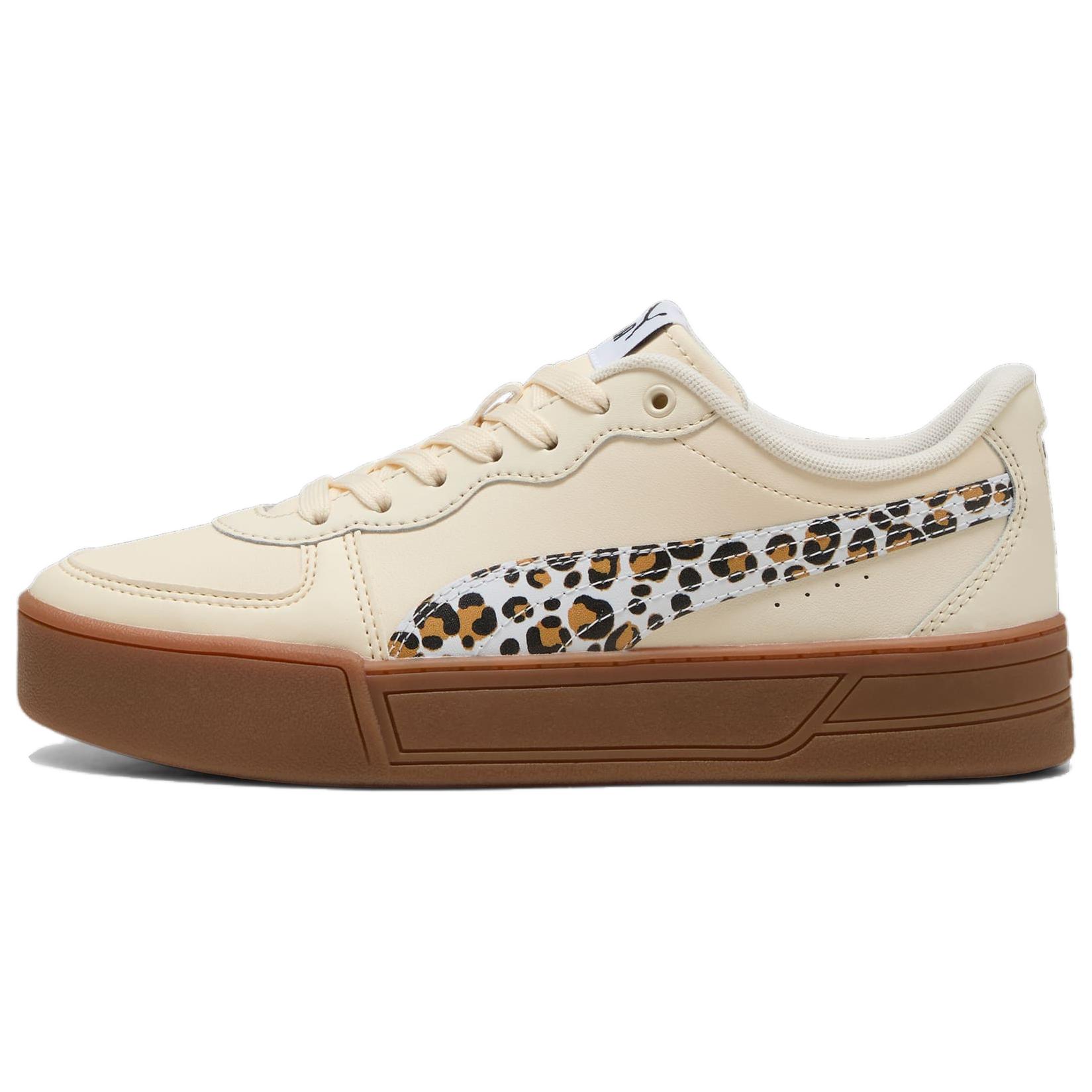 PUMA Skye Low top Skateboard Shoes Women's Beige Yellow