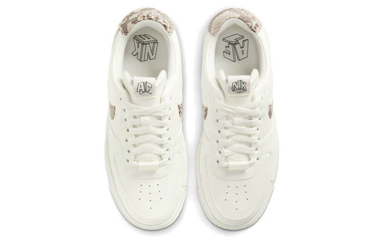Женские кроссовки Nike Air Force 1 Pixel SE "Sail Snake" (кремовые) — Молочный — фото 4