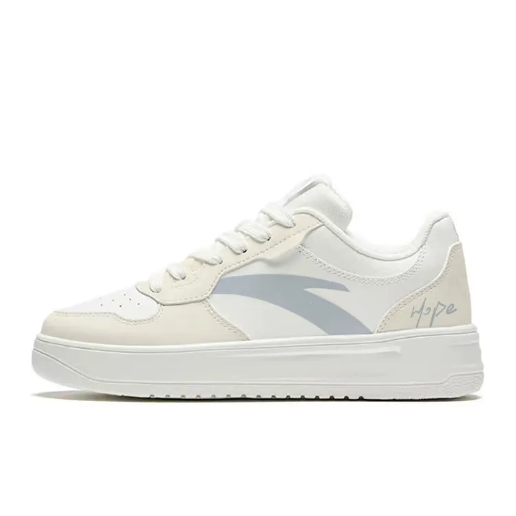 Anta Low top Skateboard Shoes Unisex White Yellow Blue