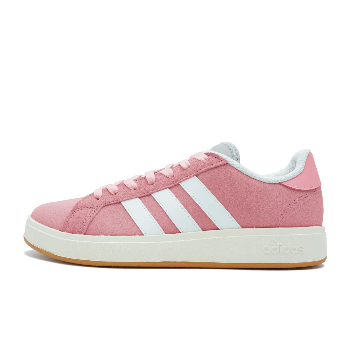 Adidas Grand Court Base 00s Slip Resistant Abrasion Resistant Low top Skateboard Shoes Unisex Pink White