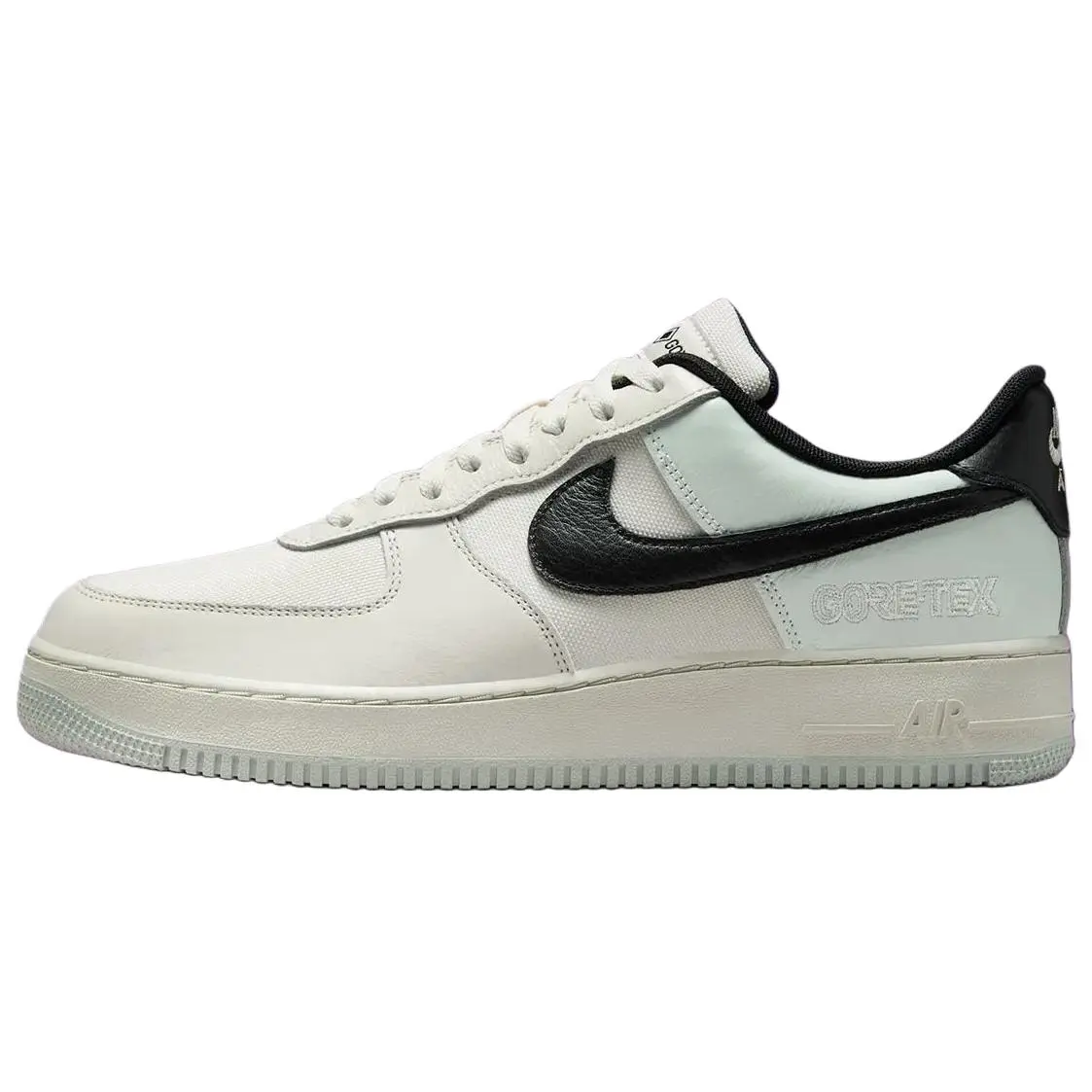 Nike Air Force 1 Leather, Textile Low top Skateboard Shoes Men's White