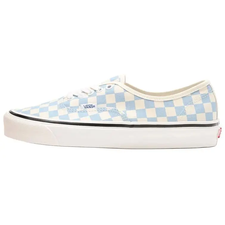 Vans Authentic 44 DX Canvas Low top Skateboard Shoes Unisex Cream Blue