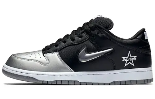Nike X Supreme Sb Dunk Low Qs 'Metallic Silver'
