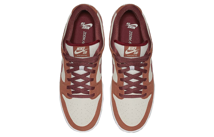 Кеды Nike Dunk SB Pro "Russet Cedar" (коричневый) — Коричневыйжёлтый / белый — фото 5