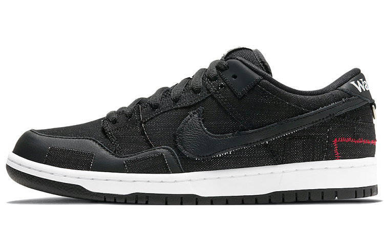 Кроссовки Nike × Verdy Dunk SB Pro QS "Wasted Youth" (черно-красные)