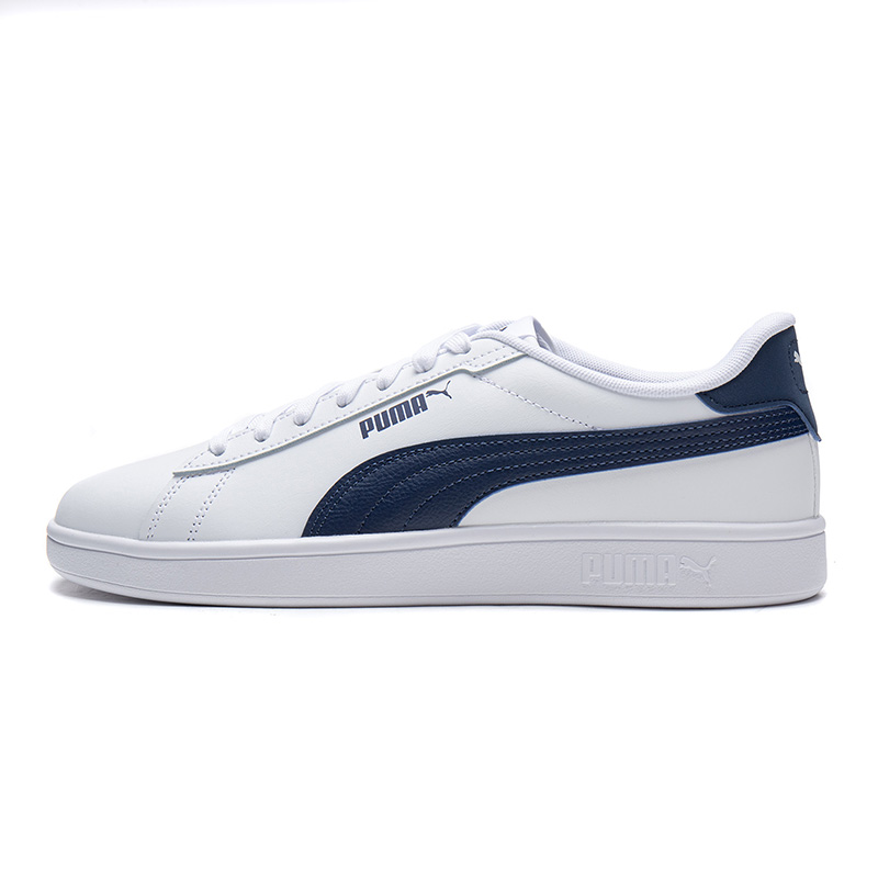 PUMA Smash 3.0 Abrasion Resistant Low top Skateboard Shoes Unisex White Blue