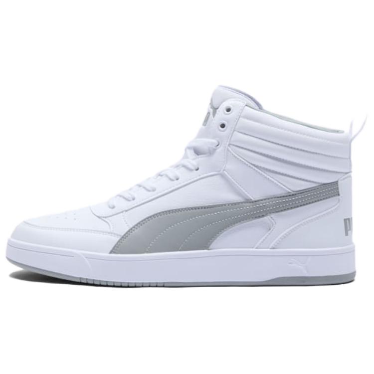 PUMA DRIBBLE Mid top Skateboard Shoes Unisex White Gray