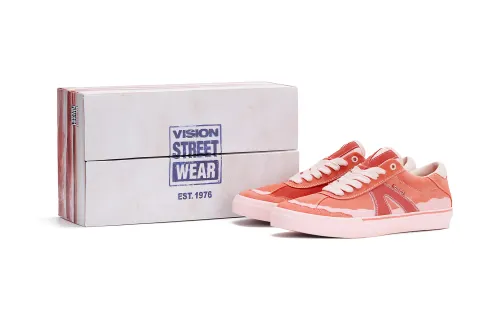 Vision Street Wear Push Pro Low top Skateboard Shoes Unisex Flesh Pink