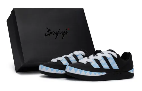 Adidas Originals Adimatic 811 Manufacturing, Clear Sky, Special Shoe Box Low top Skateboard Shoes Unisex Blue Black