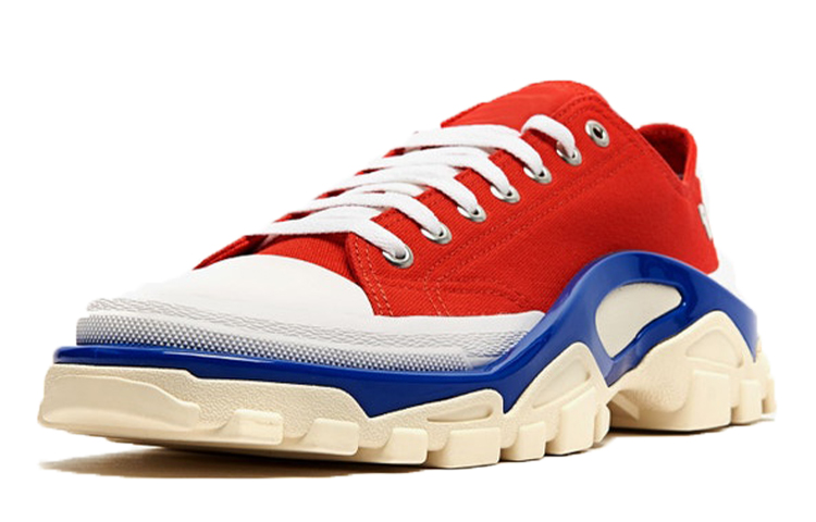 Мужские кеды adidas originals Raf Simons Detroit Runner 'Red' (красно-синий) — фото 3