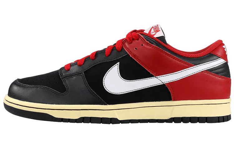 Nike Dunk Low Cl Black White Varsity Red
