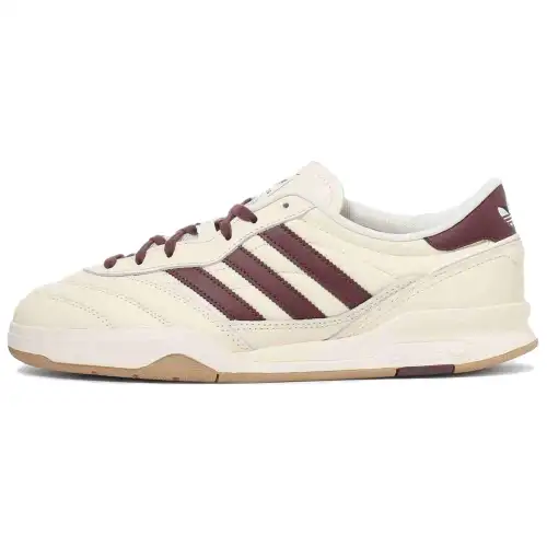 Adidas Originals MUNDIAL FC Slip Resistant Abrasion Resistant Low top Skateboard Shoes Unisex Beige Red
