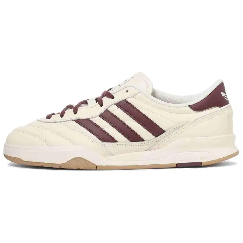 Adidas Originals MUNDIAL FC Slip Resistant Abrasion Resistant Low top Skateboard Shoes Unisex Beige Red