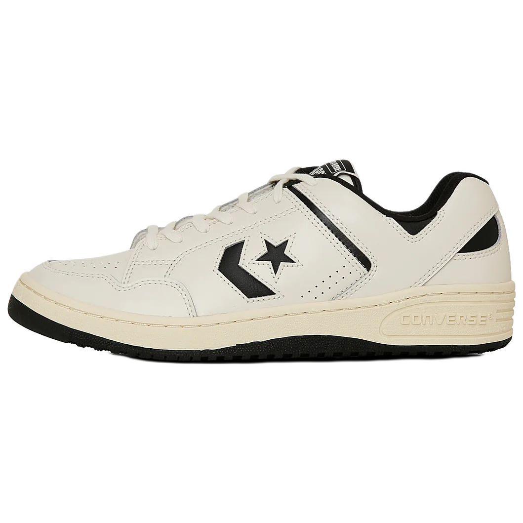 Converse WEAPON Slip Resistant Abrasion Resistant Low top Skateboard Shoes Unisex Gray White