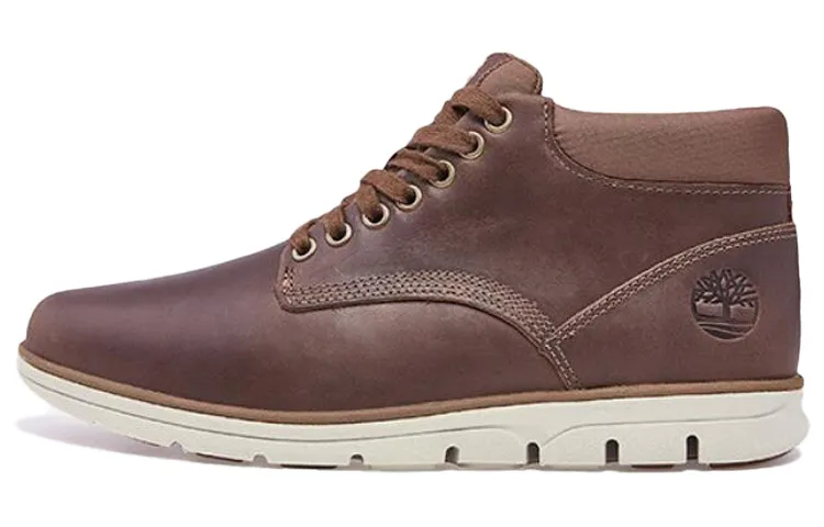 Timberland Bradstreet Cow Leather Casual Coverage Slip Resistant Coverage Slip Resistant Mid top Skateboard Shoes Men's