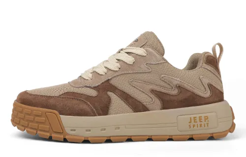JEEP SPIRIT Low top Skateboard Shoes Men's Natural Deer