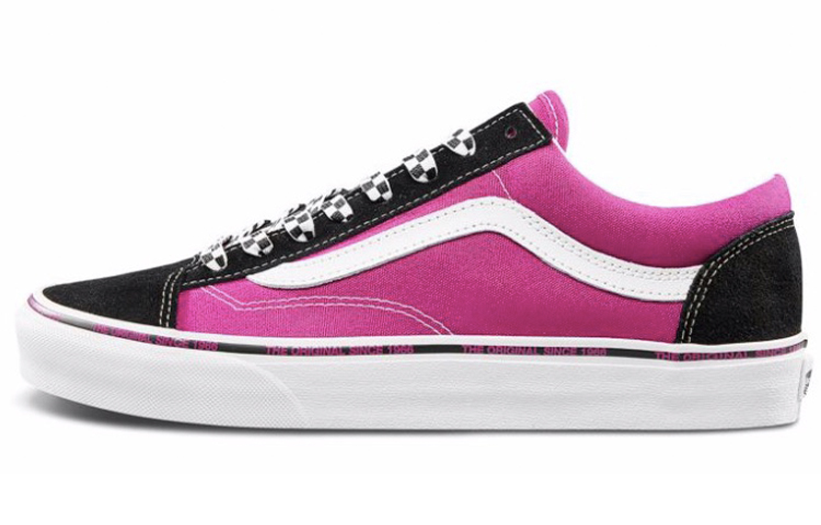 Vans Style 36 wear-resistant wrapping low-cut sneakers for men and women, pink