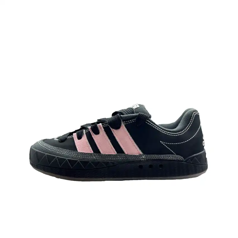 Adidas Originals Adimatic Lightweight And Breathable Low top Skateboard Shoes Unisex Black Pink