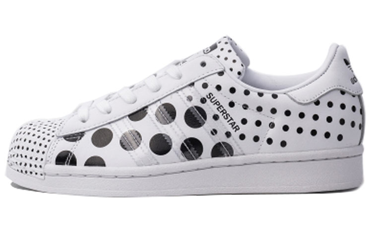 Кеды adidas originals SUPERSTAR (черные в горошек) — фото 1