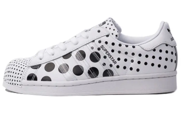 Adidas Superstar White Polka