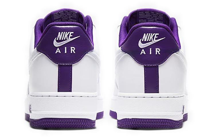 Кроссовки Nike Air Force 1 (бело-фиолетовые) — фото 5