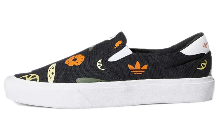Adidas Originals COURT RALLYE SLIP Resistant Abrasion Resistant Low top Skateboard Shoes Unisex Black
