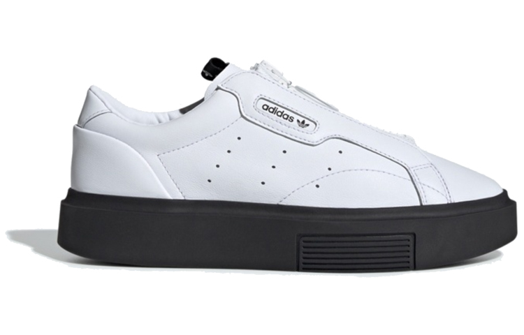 Женские кроссовки adidas Originals Sleek Super Zip (черно-белые) — фото 2