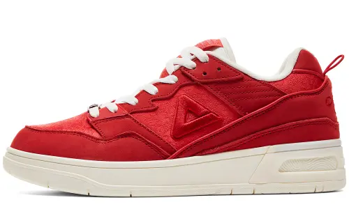 PEAK Taichi 910 Fabric Abrasion Resistant Abrasion Resistant Low top Skateboard Shoes Men's Red