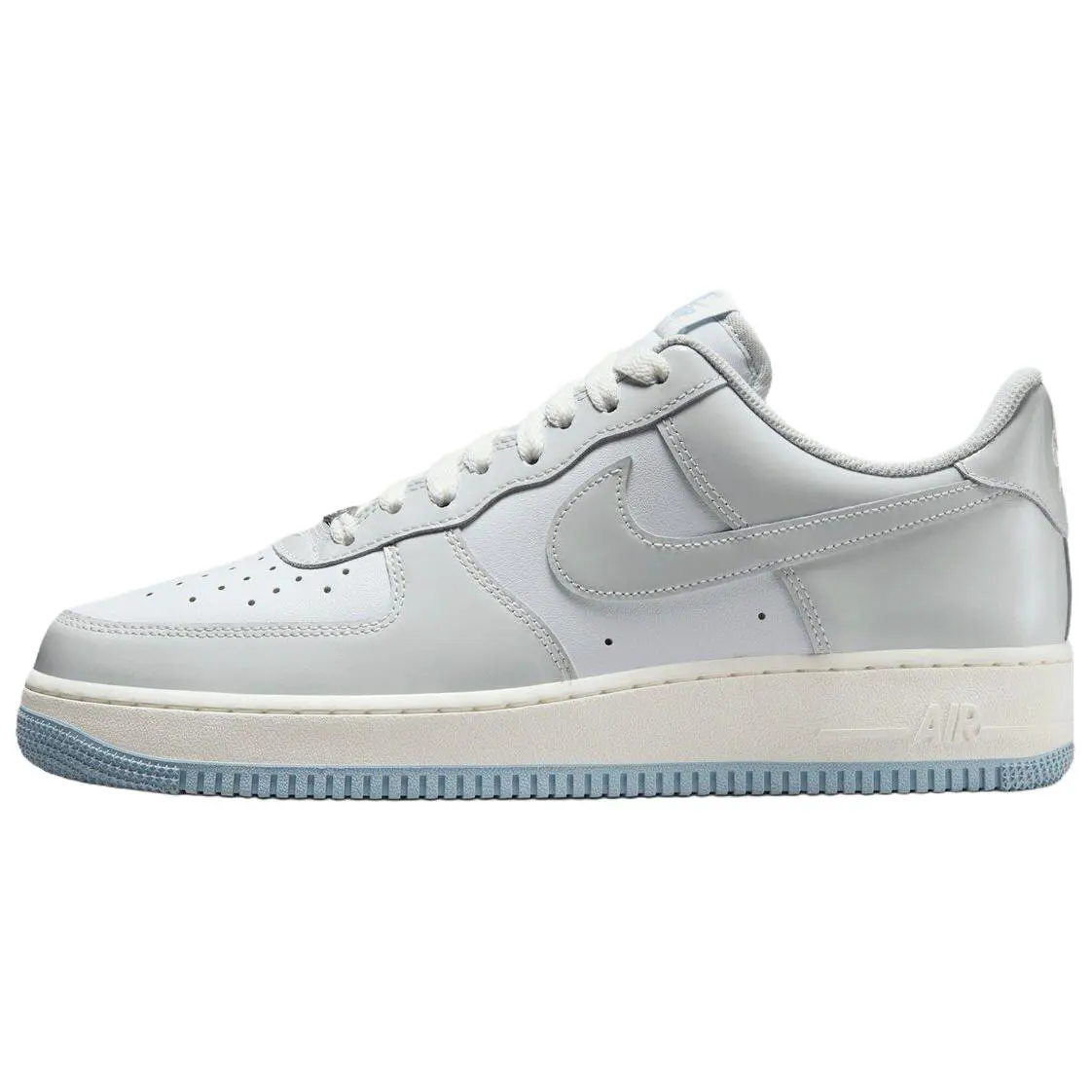 Nike Air Force 1 Abrasion Resistant Abrasion Resistant Low top Skateboard Shoes Unisex White Gray